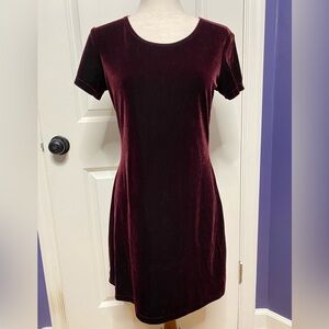 My Michelle dark red velvet dress small, 90s Whimsigoth